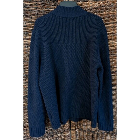 Brooks Brothers Red Fleece Wool Cardigan Sweater Full Zip Up Front Men's Large - Picture 3 of 10